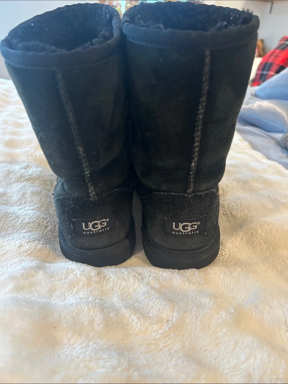 UGG Black Shearling Lined Boot